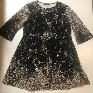 bryn Walker Multicolor Floral Long Sleeve Dress